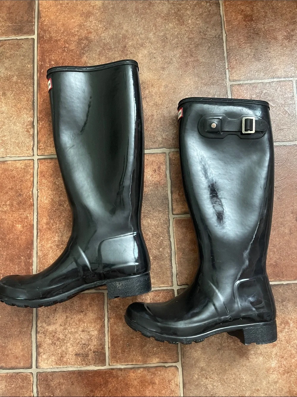 Black Hunter Boots Size 5